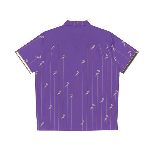 Violet Flamingo (BKS)🦩Hawaiian Shirt - bakabo.club
