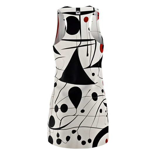 Monochrome Muse (BKS)⚫⚪Women's Cut Dress - bakabo.club