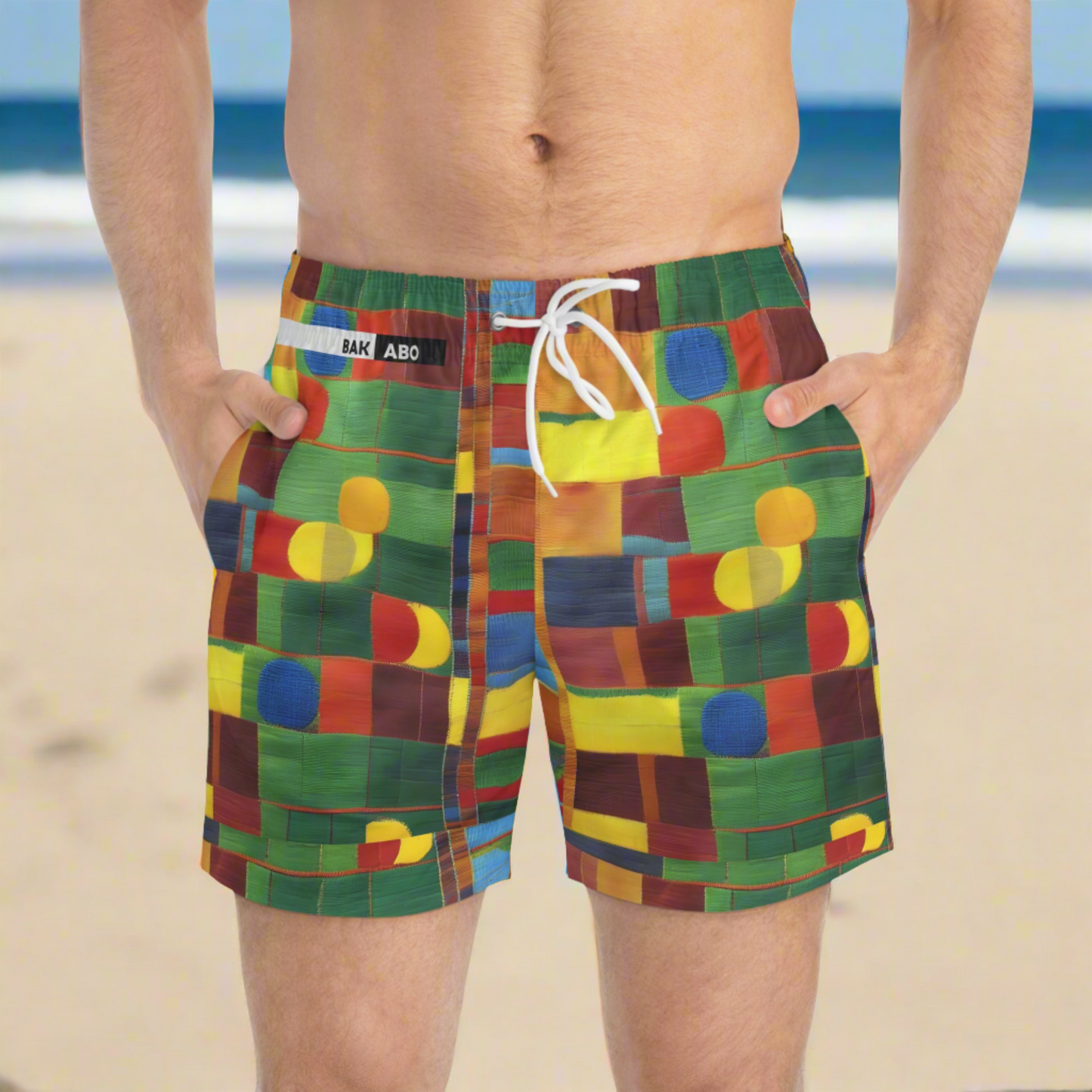 Mosaic Mirage (BKS)š©³Swim Trunks - bakabo.club