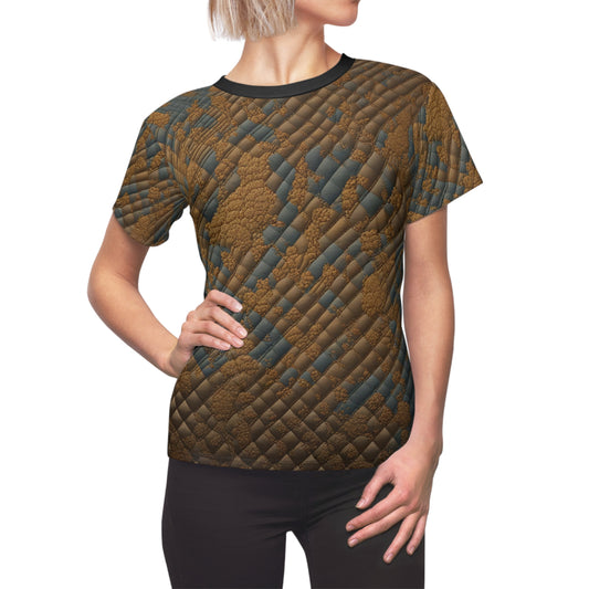 Metallic Shield (BKS)🛡️Women's Cut & Sew Tee - bakabo.club