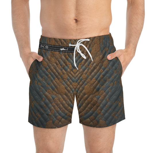 BKS Glyph Quill™ Swim Trunks Printify bakabo.club