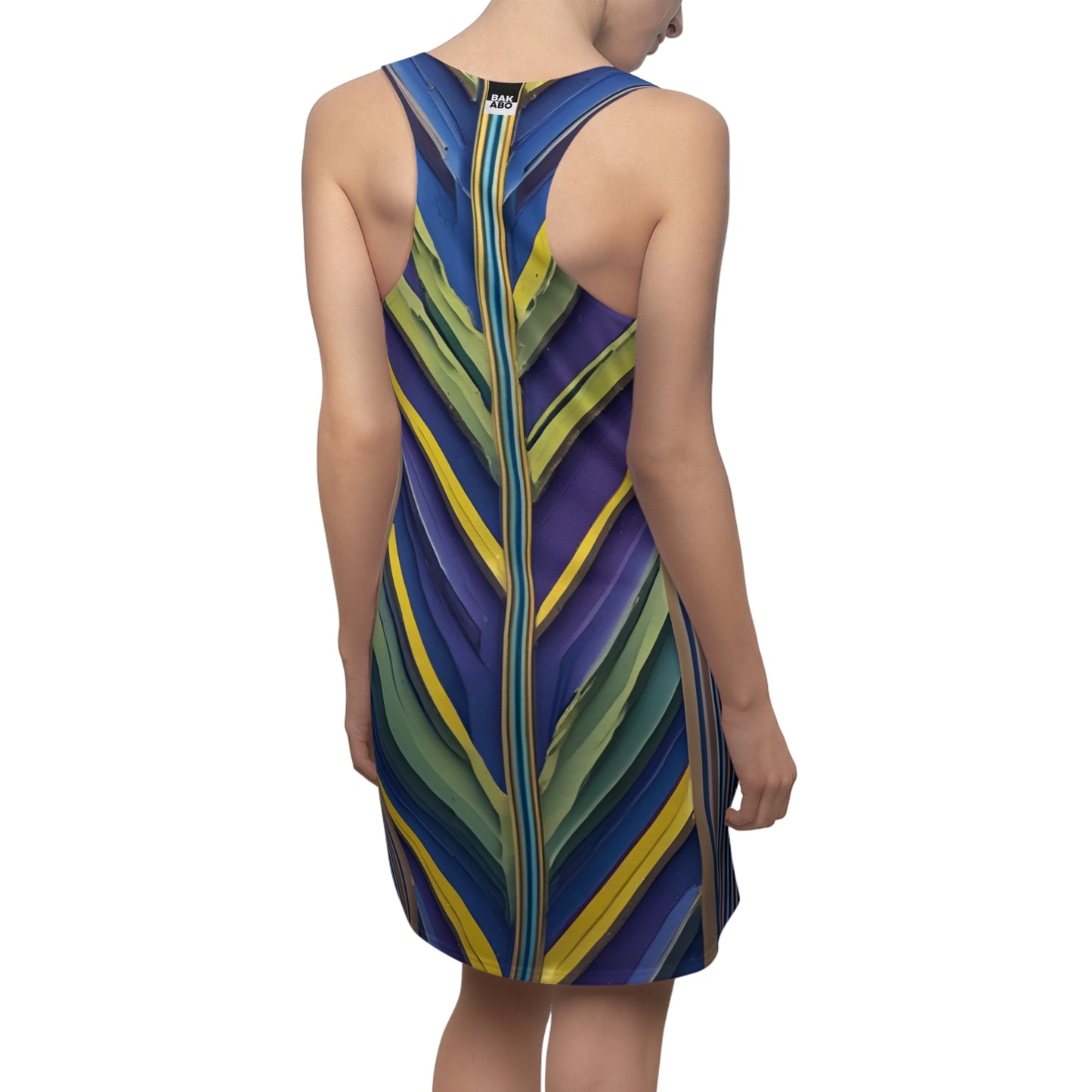 V Abstract (BKS)🎥 Women's Cut Dress - bakabo.club