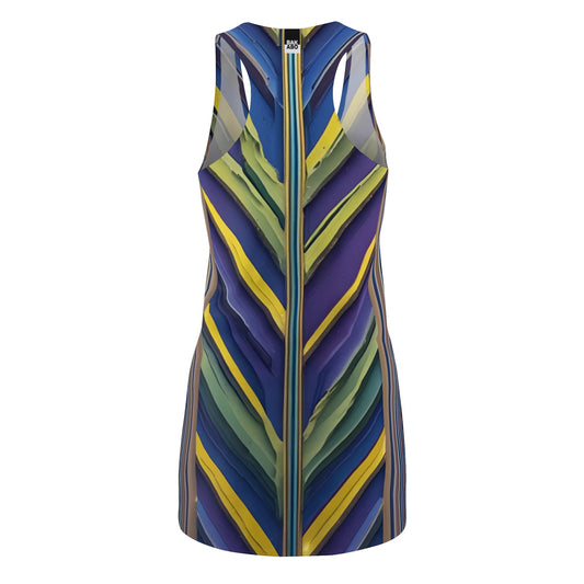 V Abstract (BKS)🎥 Women's Cut Dress - bakabo.club