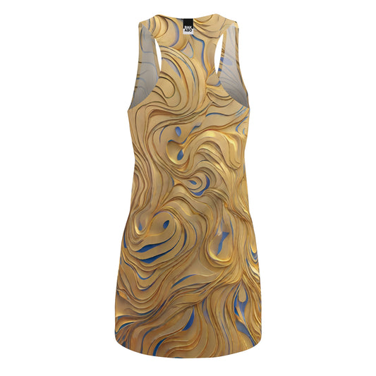 Golden Swirl (BKS)✨Women's Cut Dress - bakabo.club