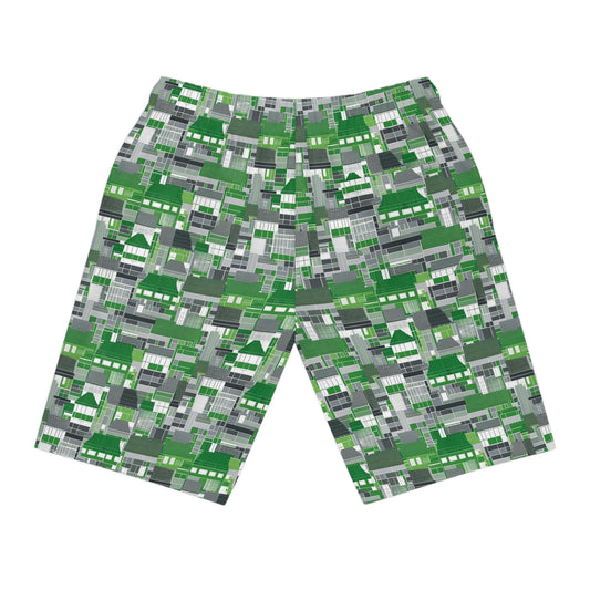 Verdant Vigor (BKS)🏬Athletic Long Shorts - bakabo.club