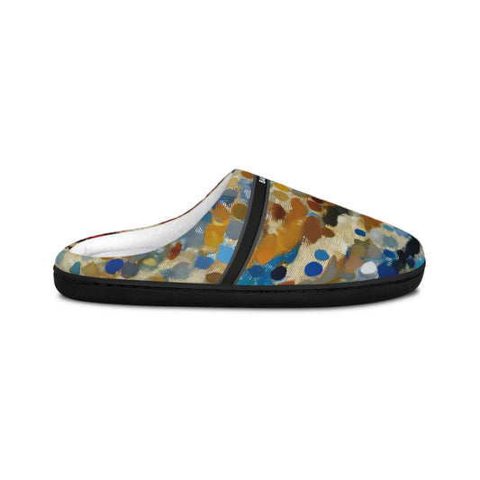 Abstract Dot-Print Indoor Slippers — Cozy Women's Slip-On House Shoes BakAbo Studio BKS bakabo.club
