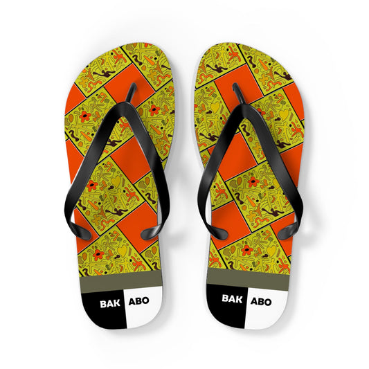 BKS Solar Tribe™ Flip Flops Printify bakabo.club