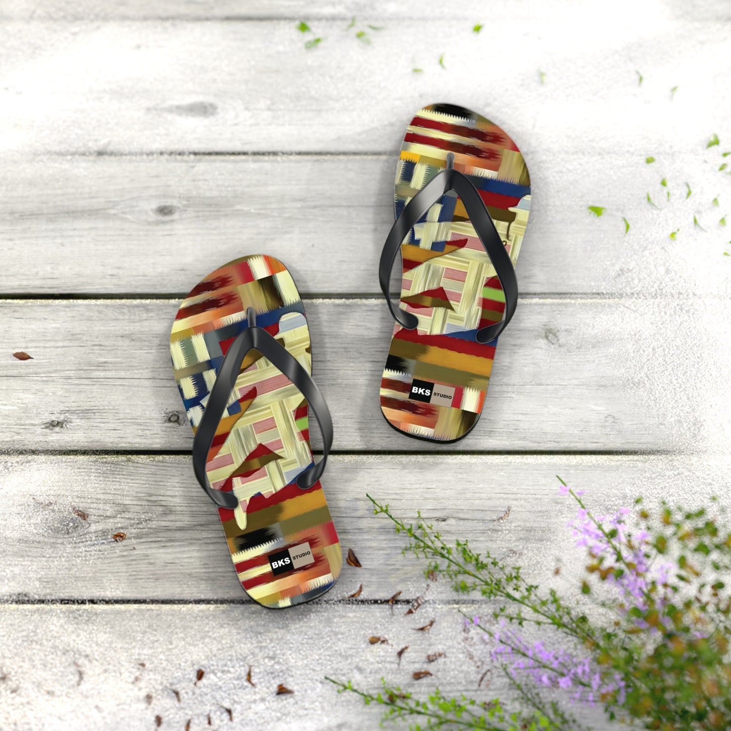 BKS Flag Colorblock Red™ Flip Flops