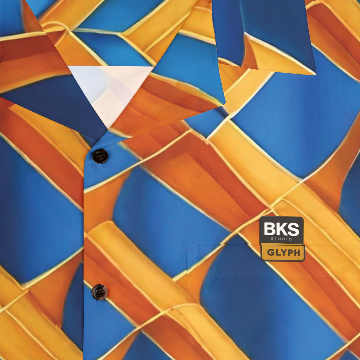 BKS Glyph Blue Orange™ Hawaiian Shirt