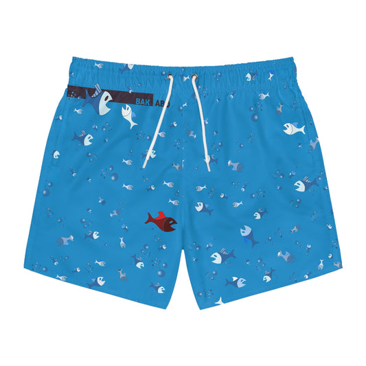 Acqua Blue (BKS)🐠Swim Trunks Printify bakabo.club