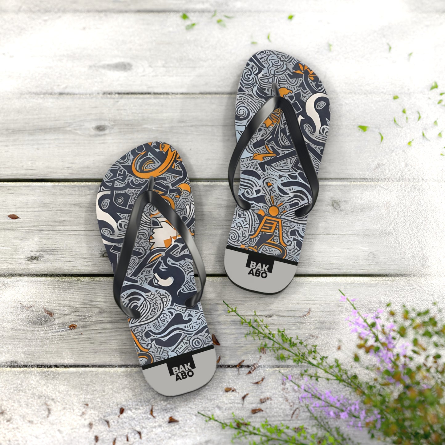 GraffitiGlide (BKS)👣Flip Flops - bakabo.club