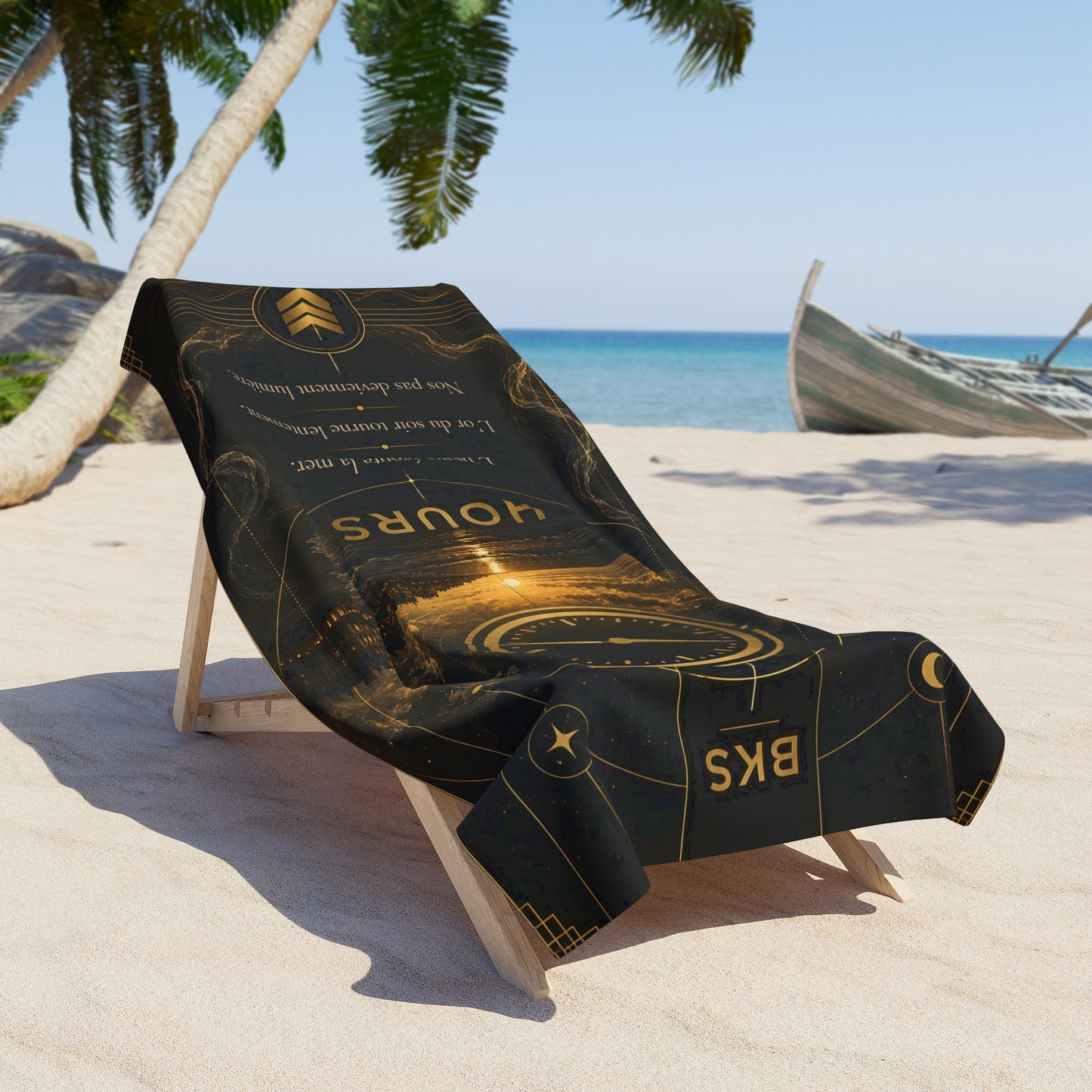 BKS Hours Verse™ Beach Towel