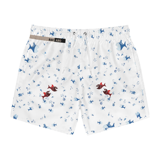 Acqua White (BKS)🐠Swim Trunks - bakabo.club