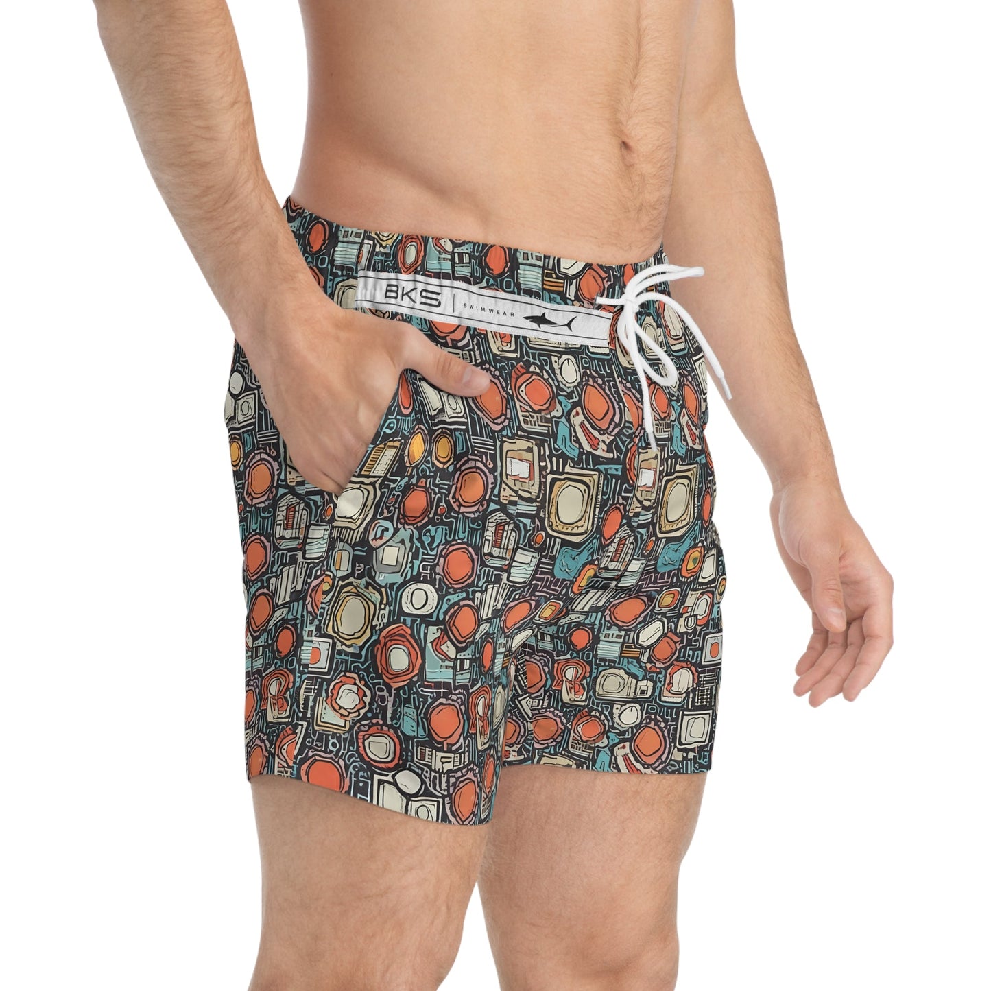 BKS Token Circuit™ Swim Trunks Printify bakabo.club