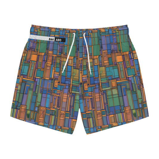 MetroGrid (BKS)👾Swim Trunks - bakabo.club