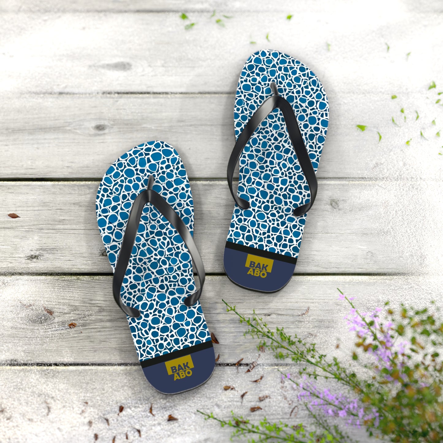 Azure Pebbles (BKS)🌊Flip Flops - bakabo.club