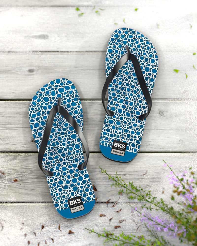 BKS Hours Blue Mosaic™ Flip Flops