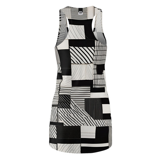 Ink & Ivory (BKS)⚫⚪Women's Cut Dress - bakabo.club