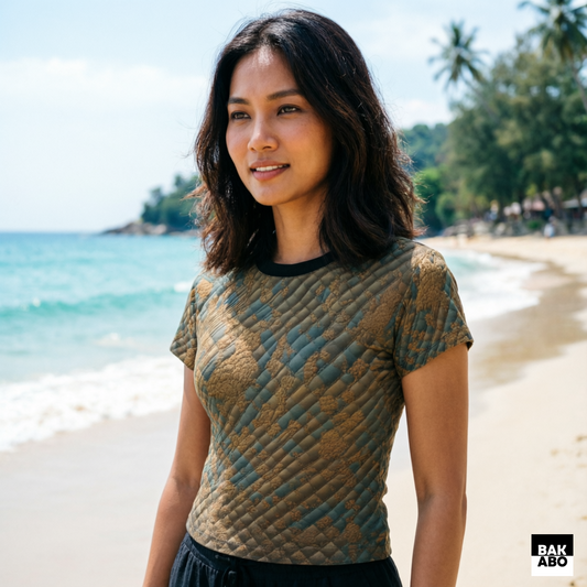Metallic Shield Women's Cut & Sew Tee