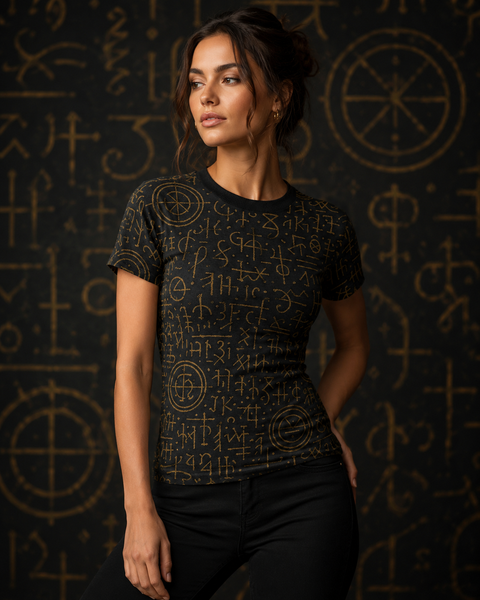 BKS Glyph Script™ Women's AOP Tee