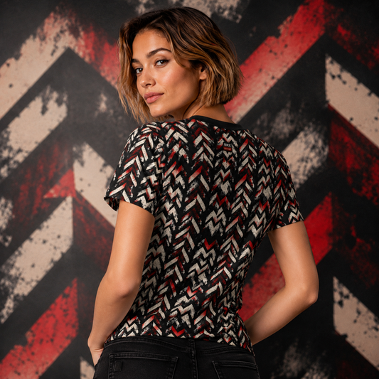 BKS Marker Chevron™ Women's AOP Tee