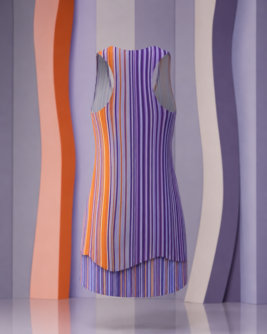 BKS Flag Purple Orange™ Racerback Dress