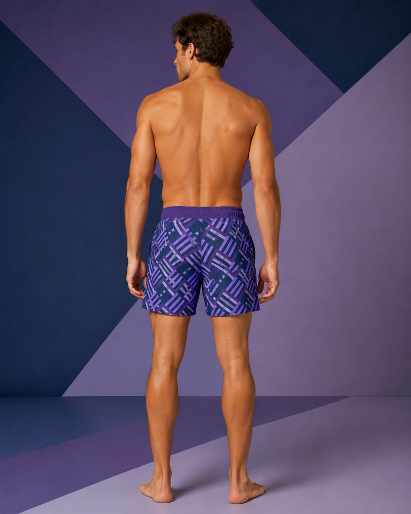 BKS Riviera Yellow Purple™ Swim Trunks