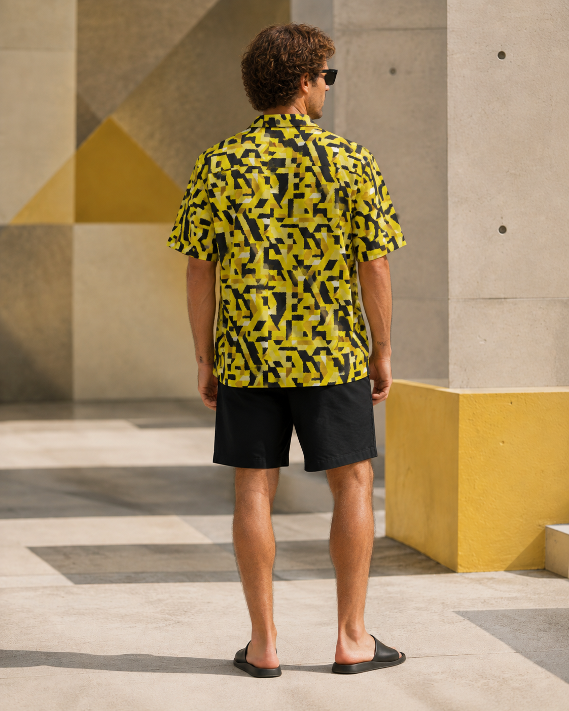 BKS Flag Yellow Camo™ Hawaiian Shirt