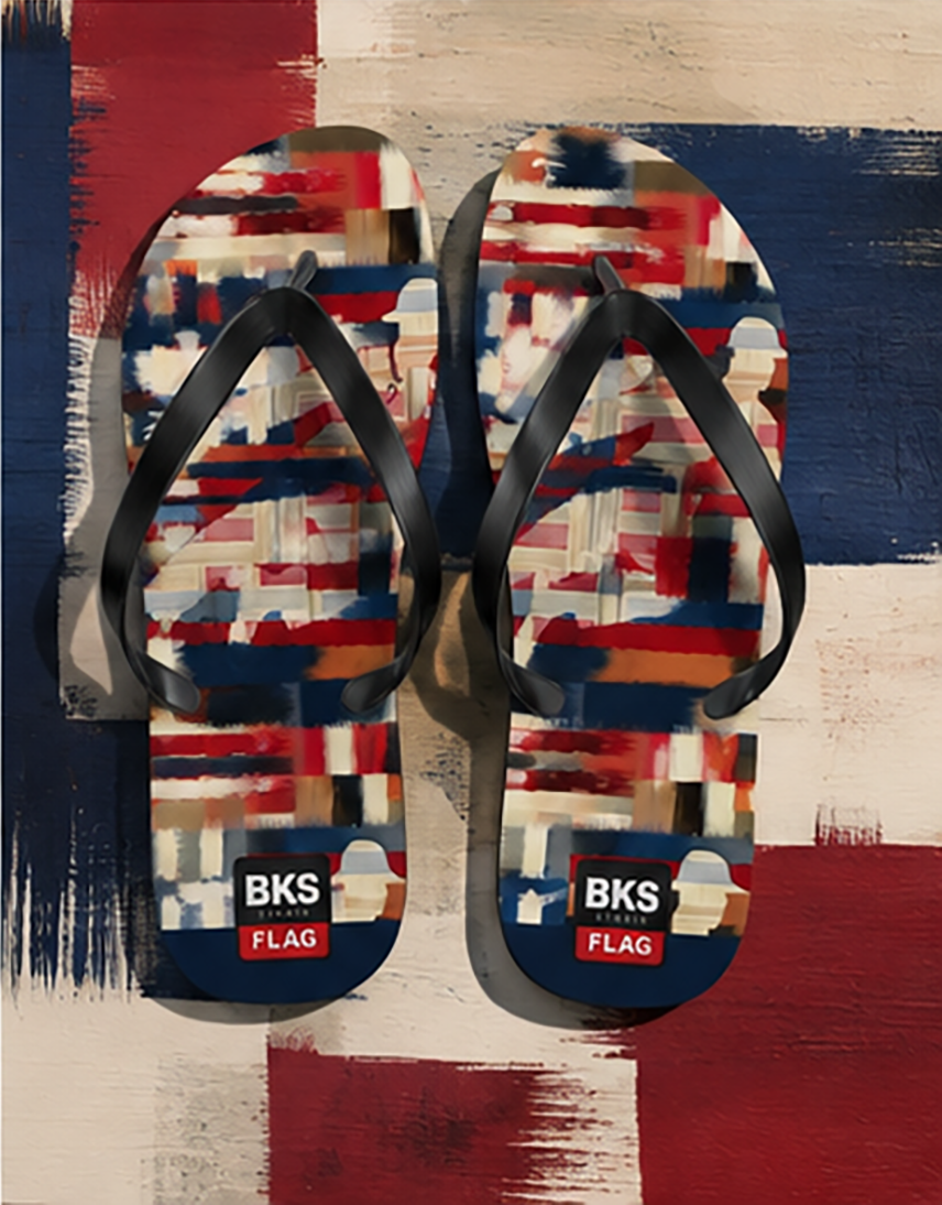 BKS Flag Colorblock Red™ Flip Flops