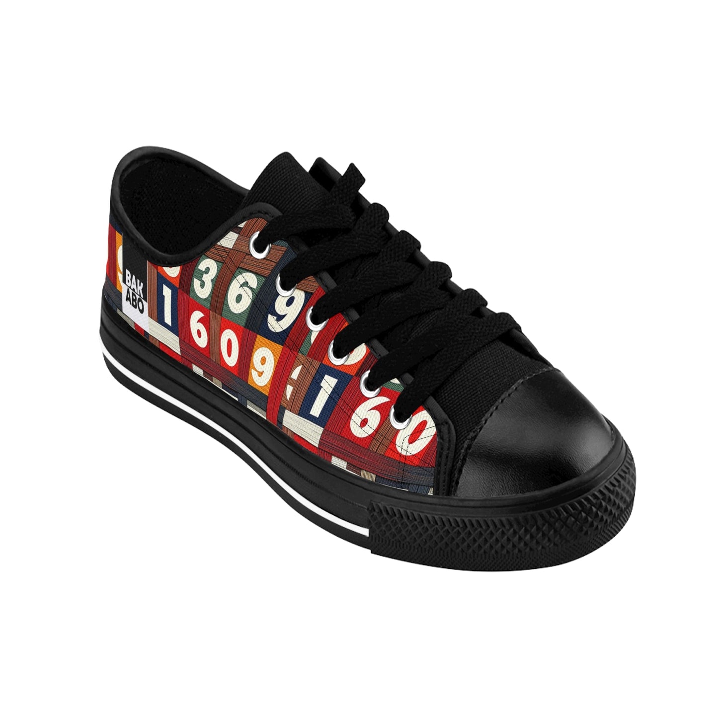 Retro Scoreboard Men’s Sneakers — Vintage Game Numbers Print Printify bakabo.club