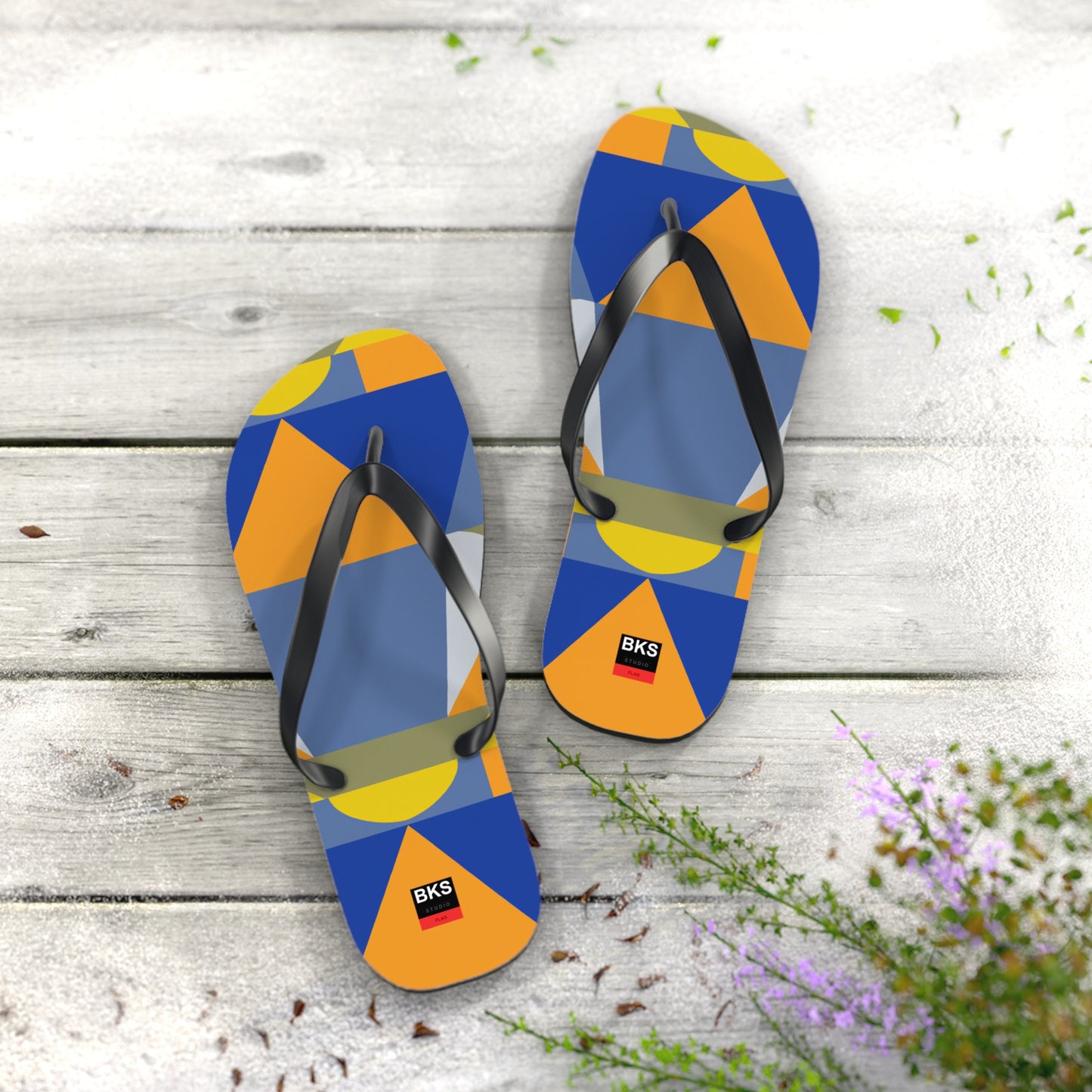 BKS Flag Colorblock Blue™ Flip Flops