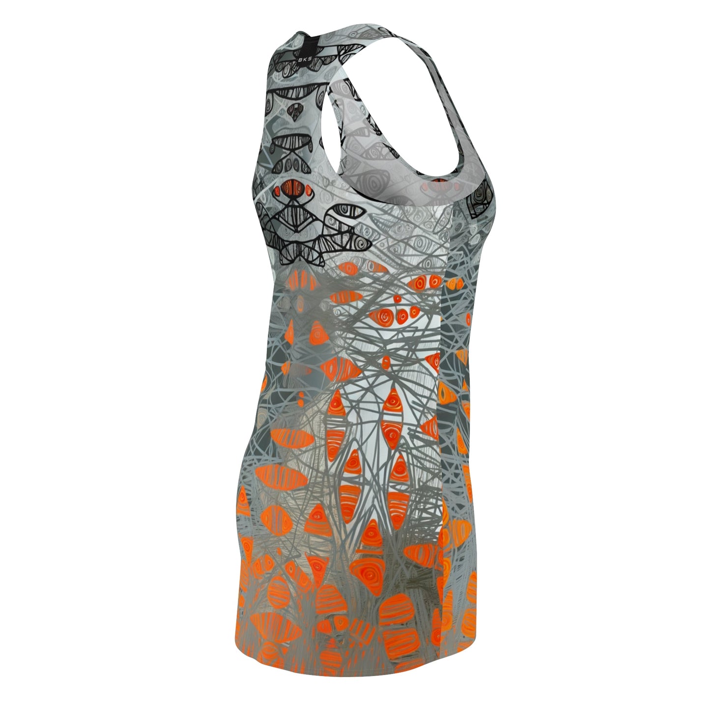 BKS Glyph Swarm™ Racerback Dress Printify bakabo.club