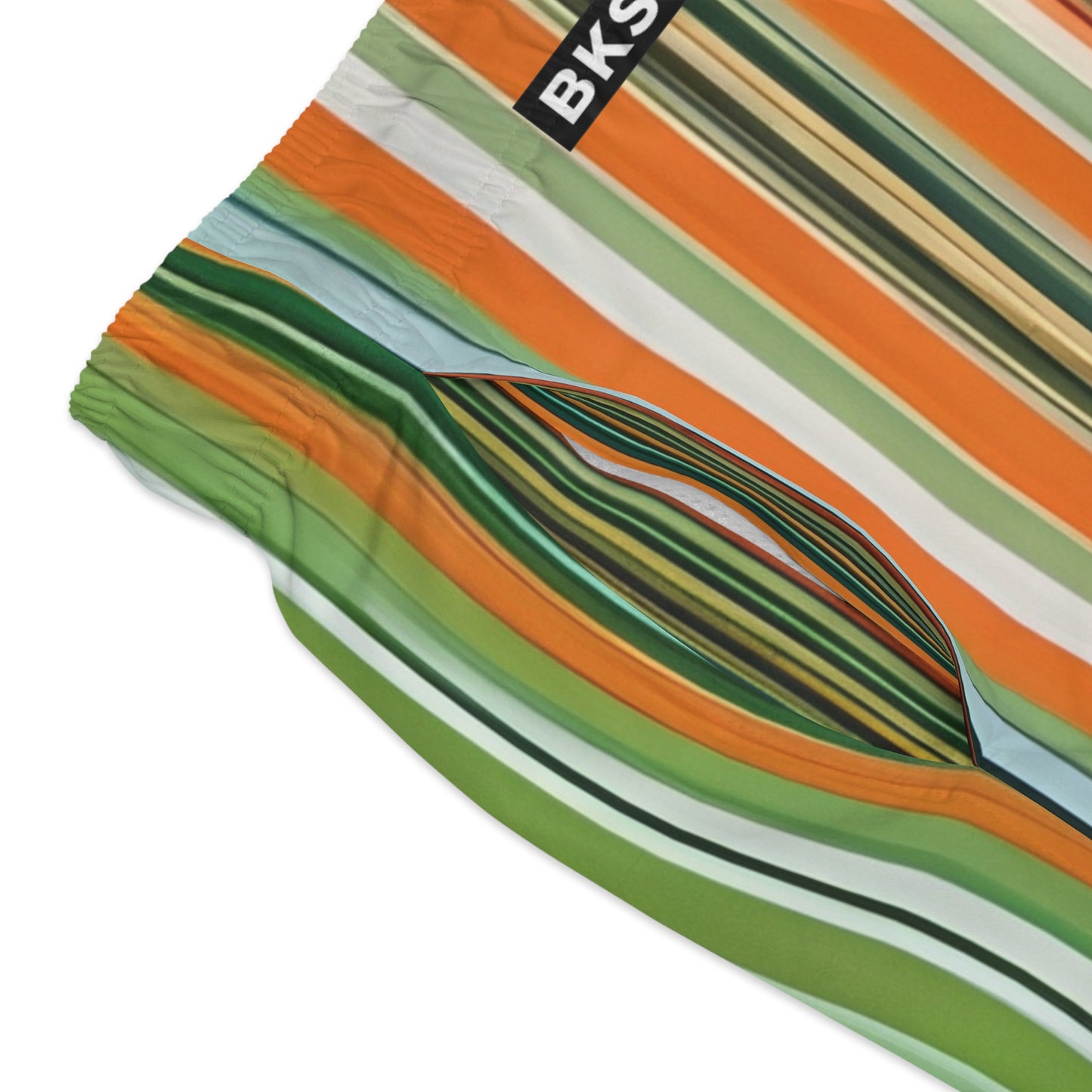 BKS Riviera Striped Green™ Swim Trunks
