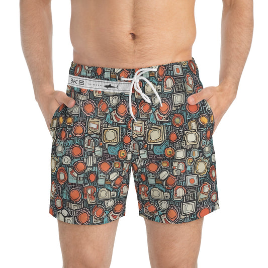 BKS Token Circuit™ Swim Trunks Printify bakabo.club