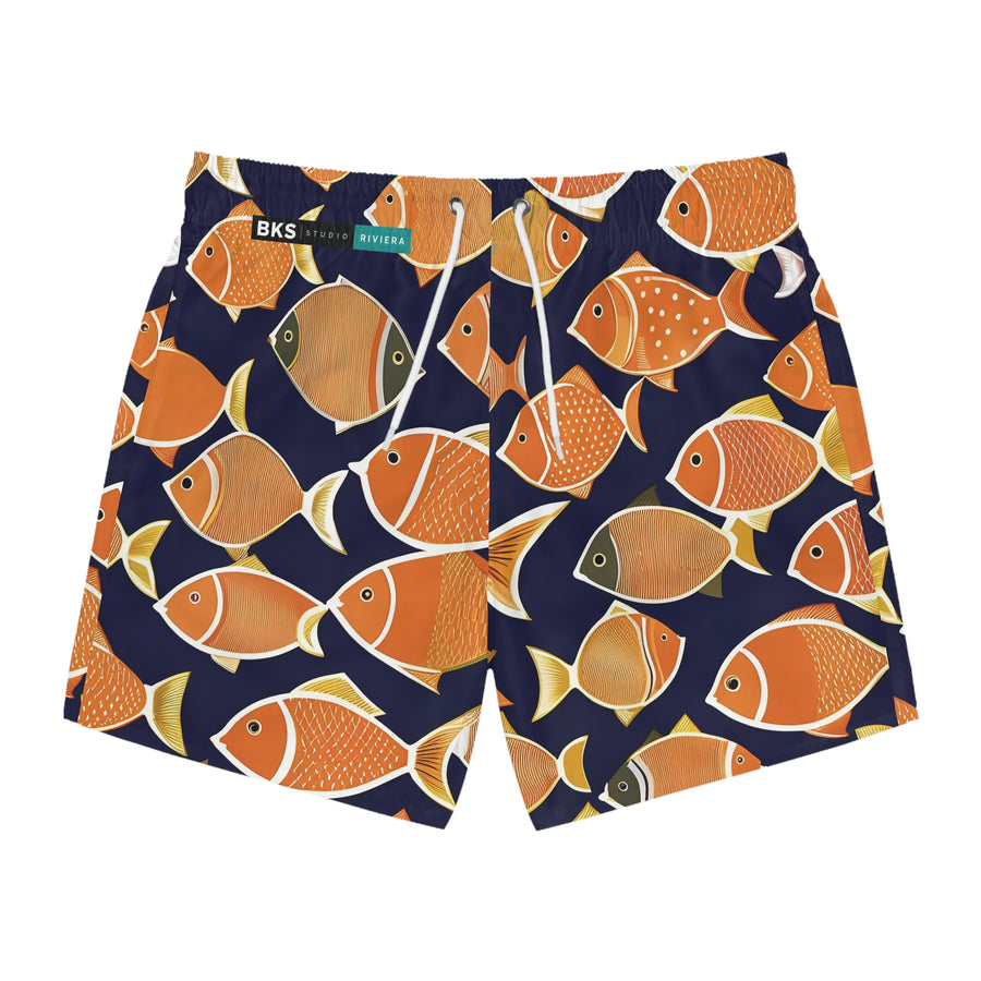BKS Riviera Orange Fish™ Swim Trunks