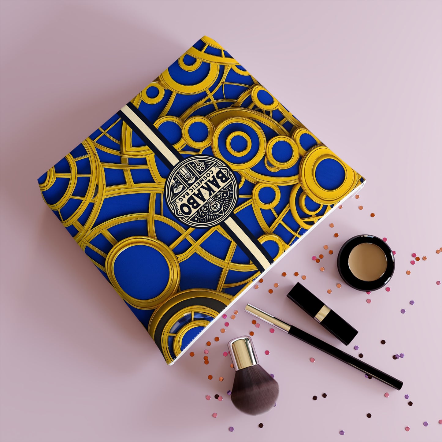 Mechanical Weave (BKS)🌿Cotton Cosmetic Bag - bakabo.club