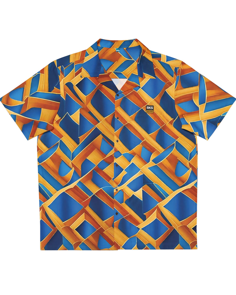 BKS Glyph Blue Orange™ Hawaiian Shirt