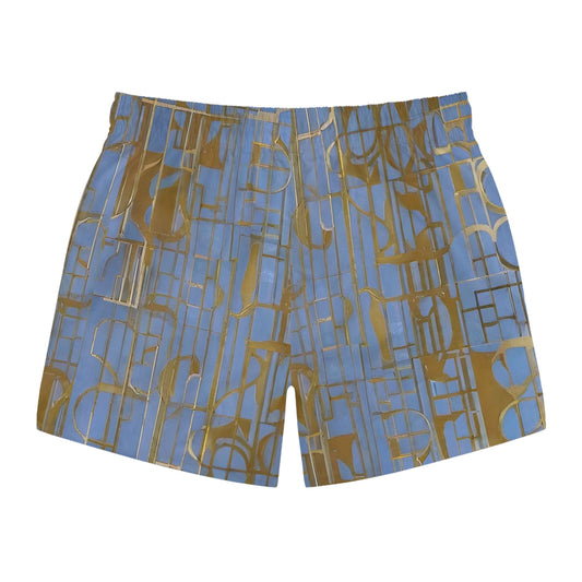 BKS Glyph Deco™ Swim Trunks Printify bakabo.club