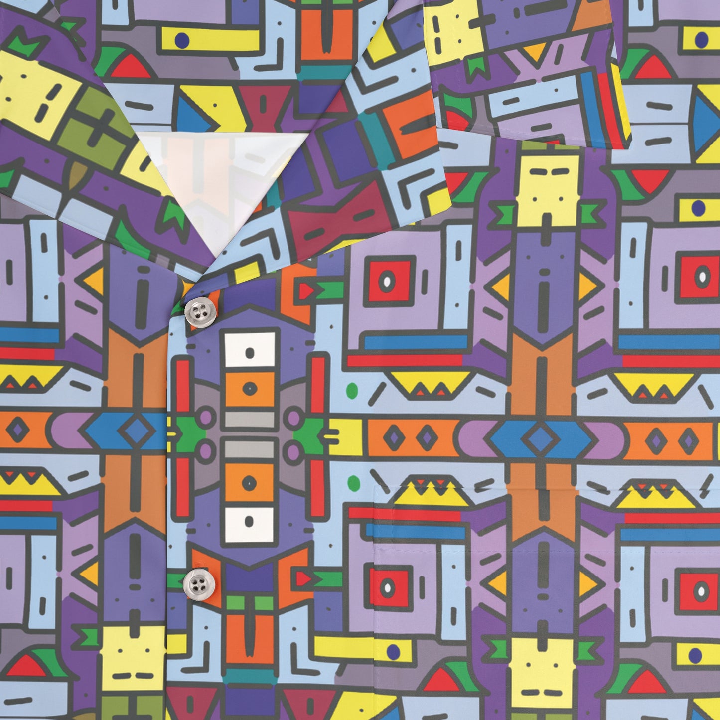 Geometric Kaleidoscope (BKS)🧊Hawaiian Shirt - bakabo.club