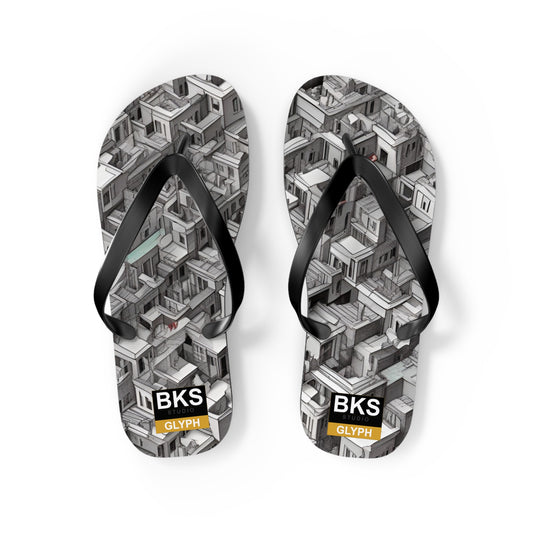 BKS Glyph Escher™ Flip Flops
