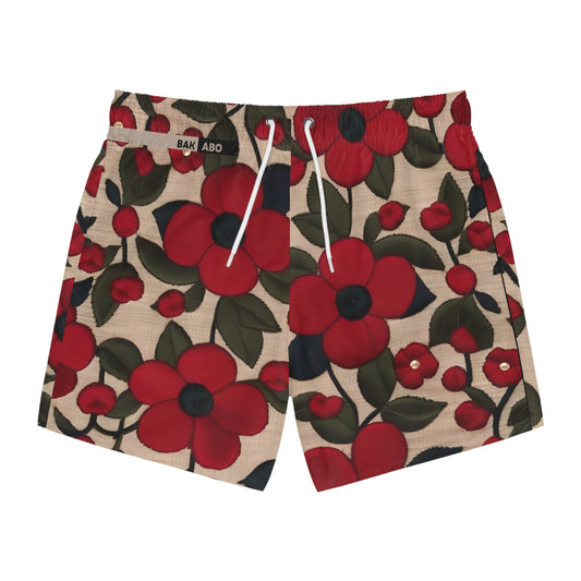 RedFlorealWear (BKS)š·Swim Trunks - bakabo.club
