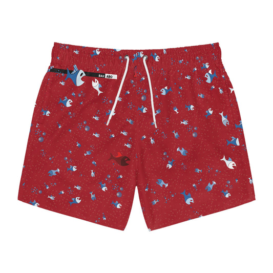 Acqua Red (BKS)🐠Swim Trunks - bakabo.club