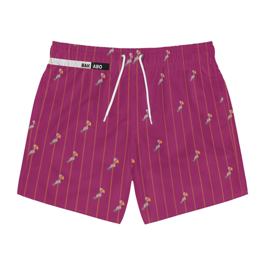 Avian Opulence (BKS)🦩Swim Trunks - bakabo.club