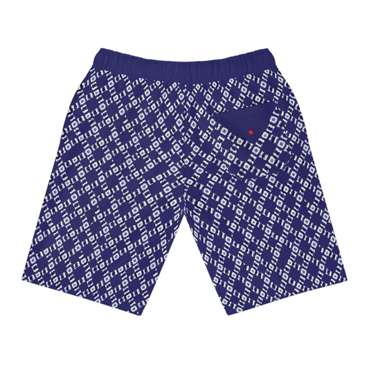 BKS Riviera Weave™ Athletic Long Shorts Printify bakabo.club