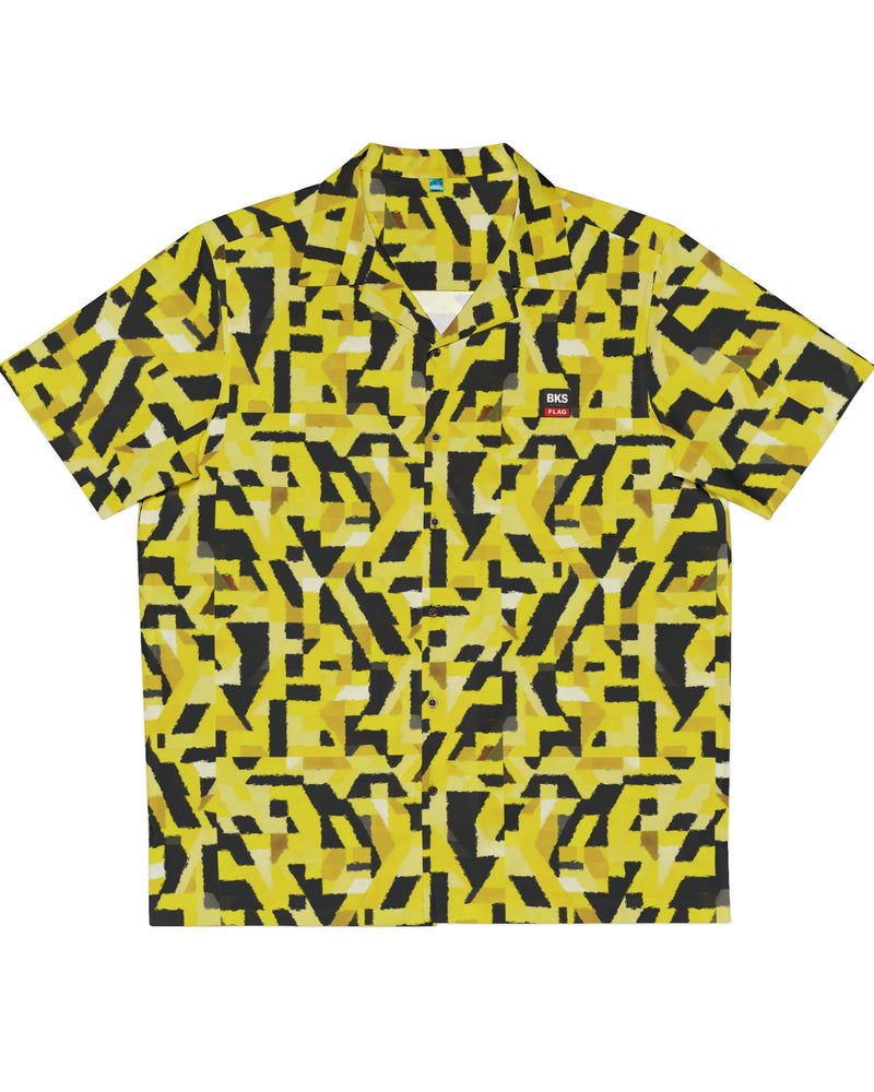 BKS Flag Yellow Camo™ Hawaiian Shirt