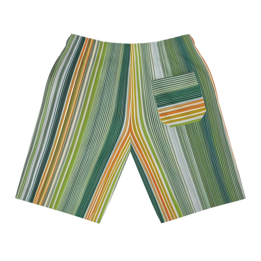 Linear Avian (BKS)🦜Athletic Long Shorts - bakabo.club