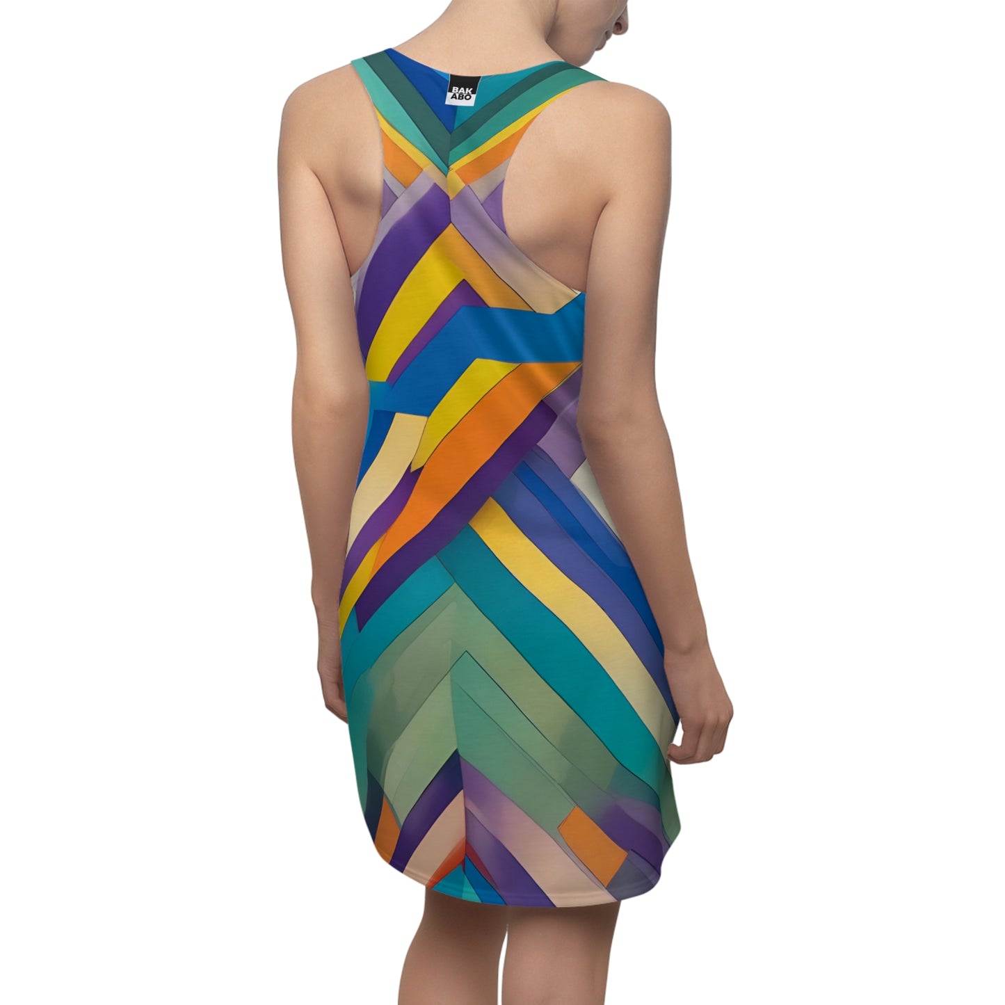 Multiline XZ (BKS)🎥 Women's Cut Dress - bakabo.club