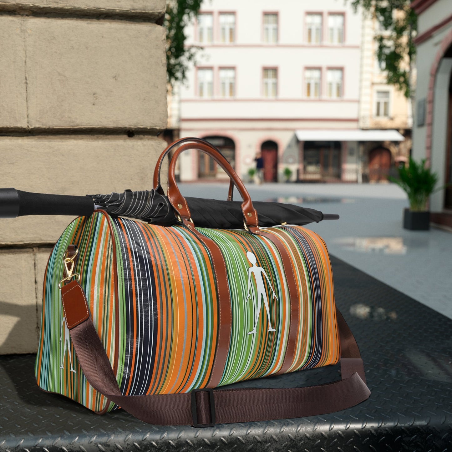 BKS Glyph Stride™ Travel Bag Printify bakabo.club