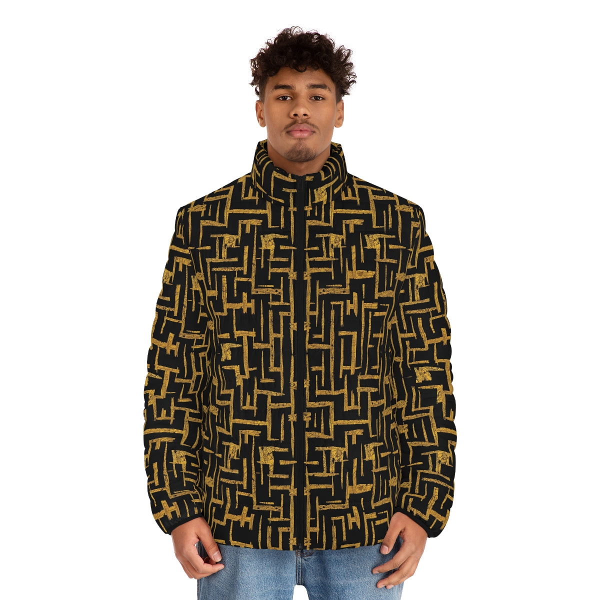 BKS Glyph Cipher Puffer Jacket - worn