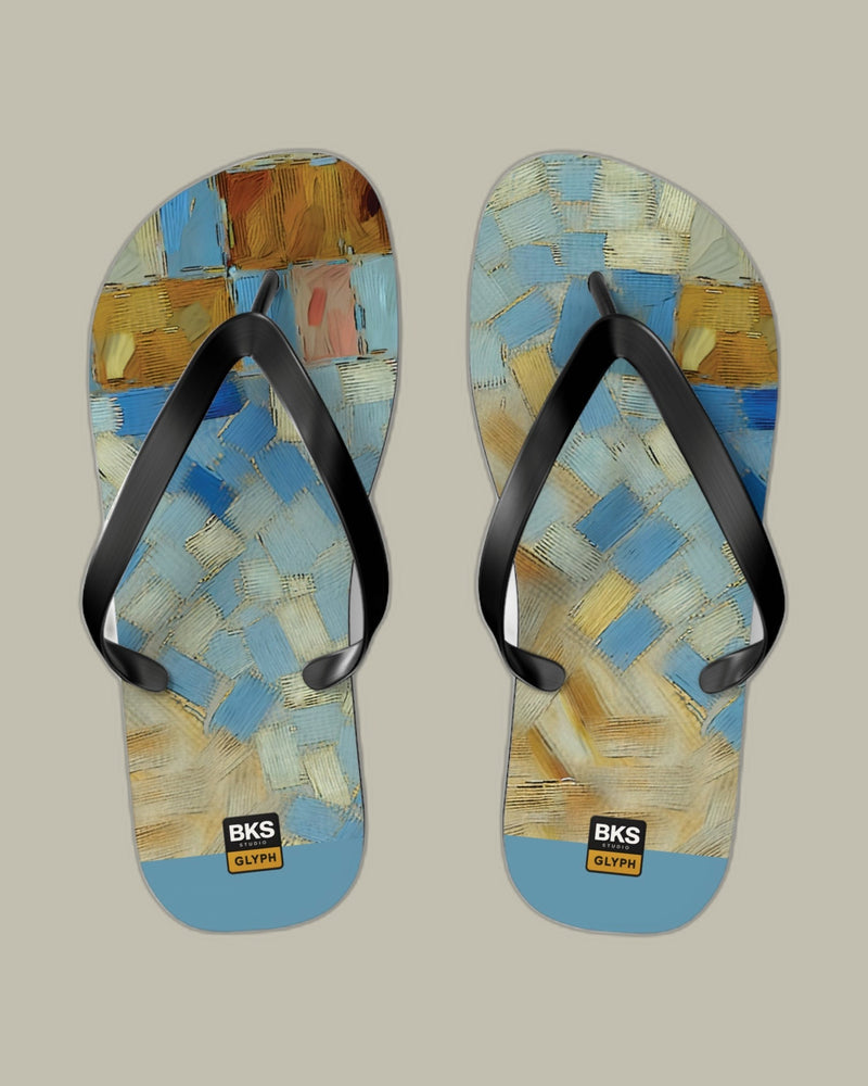 BKS Glyph Mosaic Tile™ Flip Flops